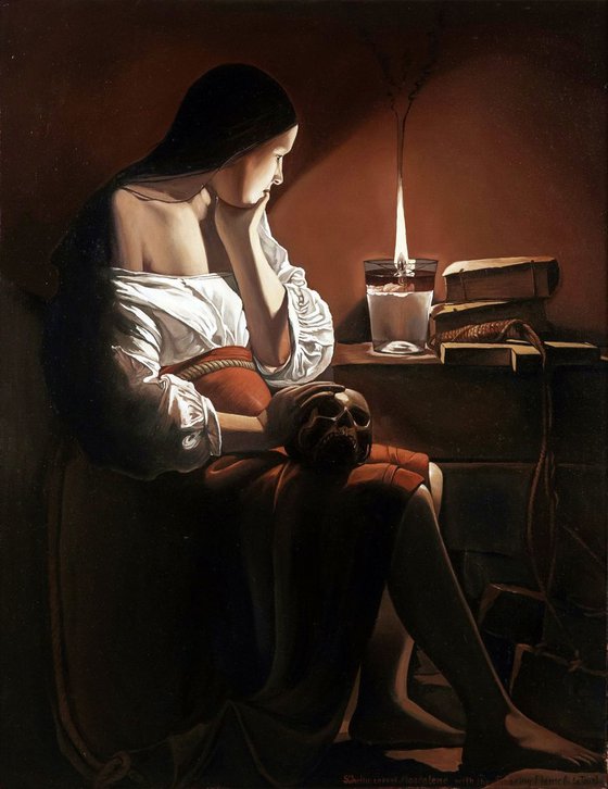 The magical candlelight in De La Tours work “Magdalene with the Smoking Flame”