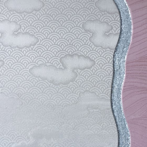 Pink waves ~Endlessness~ (Kimono Upcycled)