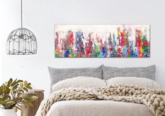 buzz of the city (150 x 50 cm) Dee Brown