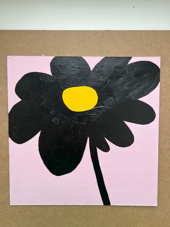 Minimalist Black Flower