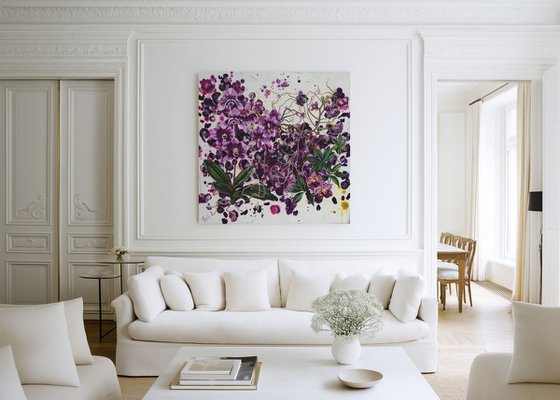 Beautifully Entangled, Purple Orchids
