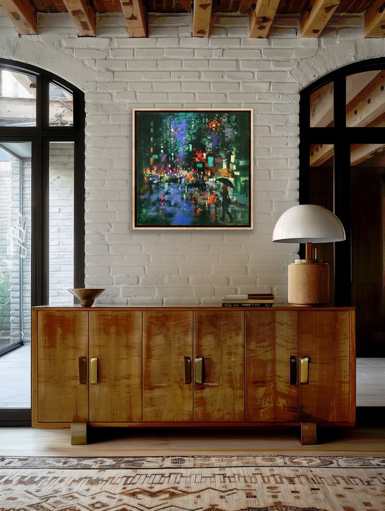 Rainy Day Walkers in Lexington Avenue