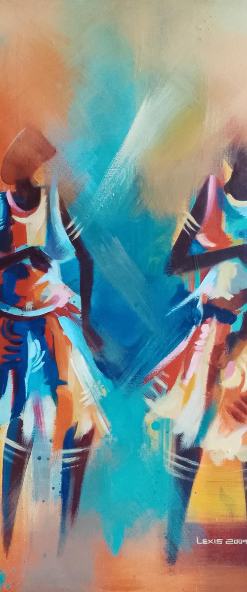 Women Dancers, celebration dance by Alex Mensah