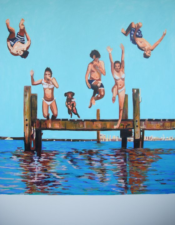 Jump / 100 x 100 x 5 cm