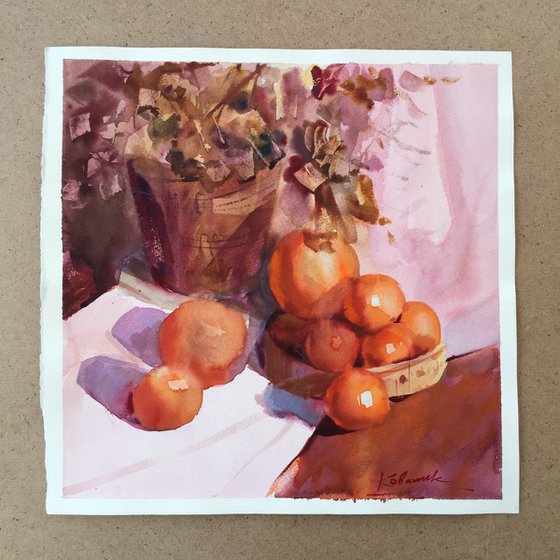 Still life in warm colors
