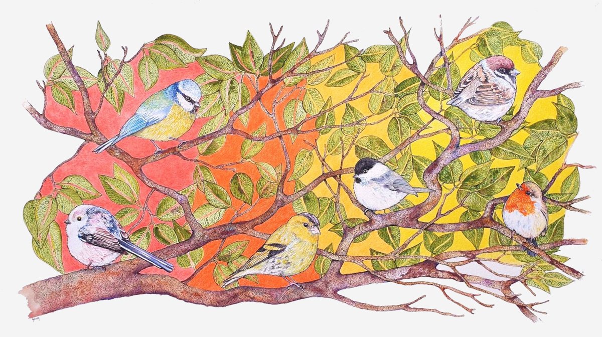 Photorealistic Animal Watercolour By Marian Gorin, 23 X 13", Who Has Seen The Wind?, Original Artwork