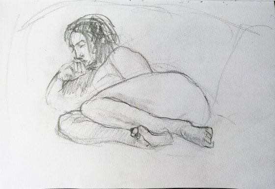 Sketch of Human body. Woman.7