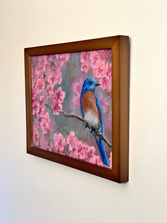 Bluebird and Blossoms