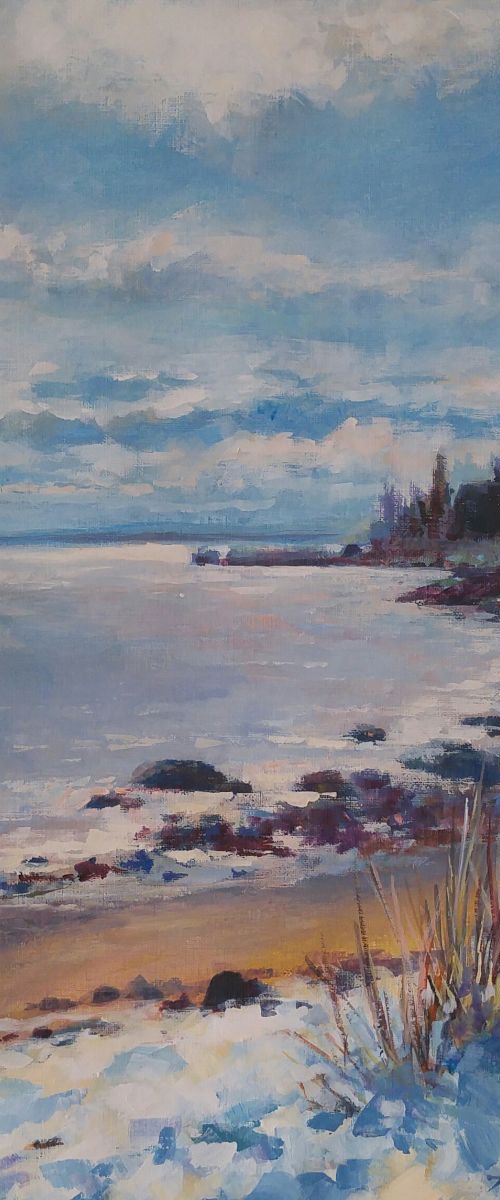 Winter beach 2, (12x16'') by Alexander Koltakov