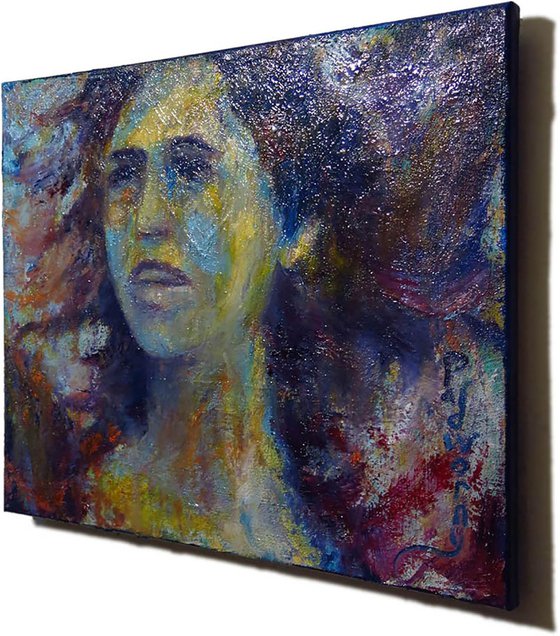 Original Oil Painting Abstract Expressionism Art deco Impressionism Portrait