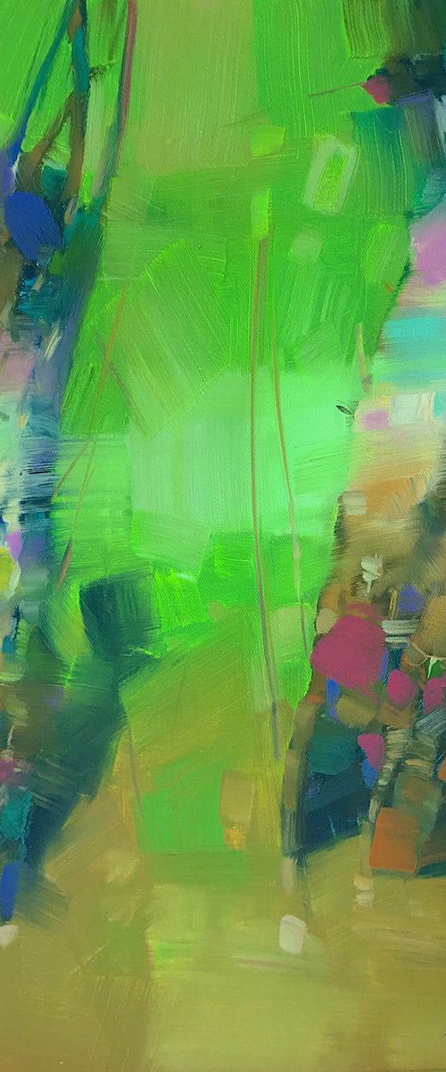 Vibrant Mood, Original oil painting, Handmade artwork, One of a kind by Vahe Yeremyan