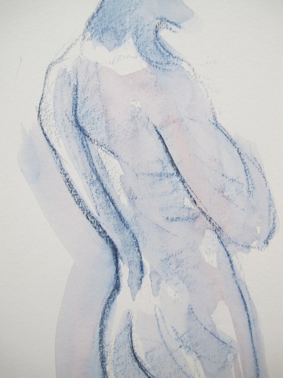 Standing male nude