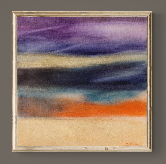 Landscape with Purple Sky