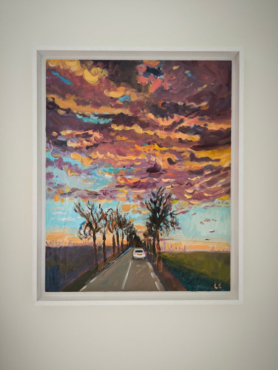 STORMY SKY OVER FAVORITE ROAD