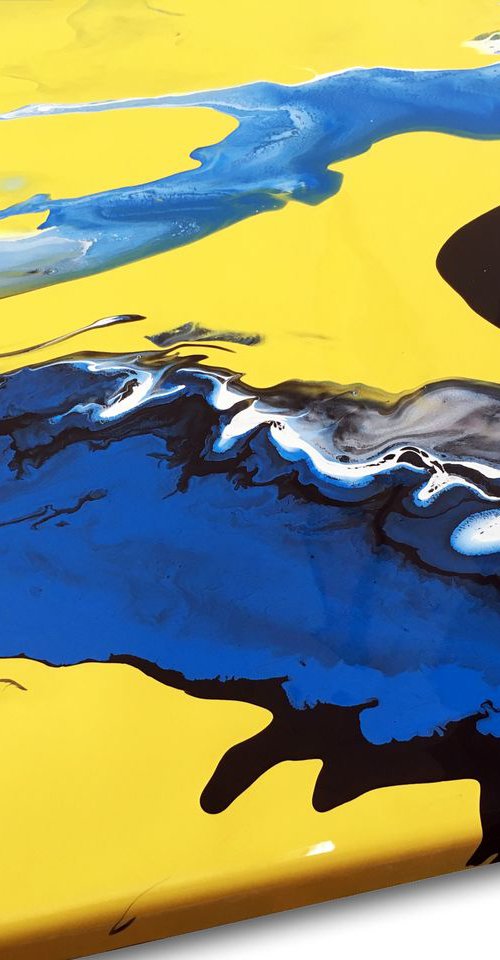 "Into The Abyss" - Original Abstract PMS Acrylic Painting, 20 x 16 inches by Preston M. Smith (PMS)