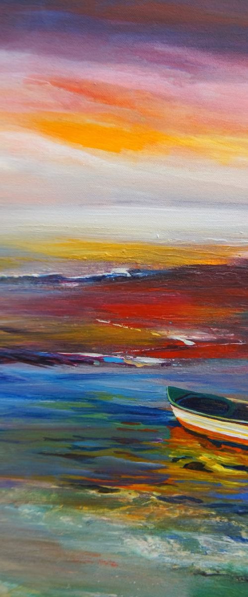 Rowing boat by Karen Wilcox