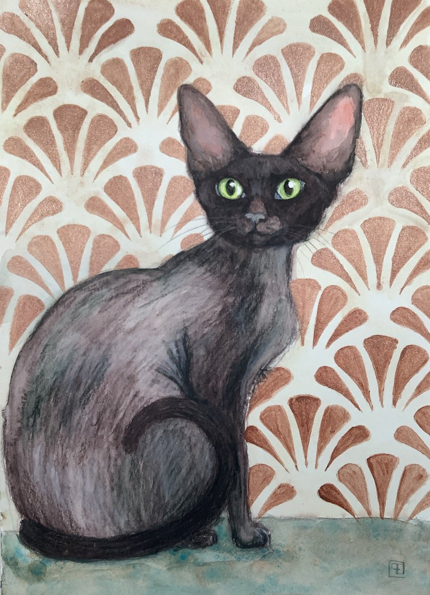 Painting , Lili By Eva Fialka, 7 X 9, Artwork For Sale On Artfinder