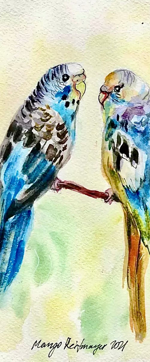 Lovebirds by Morgana Rey