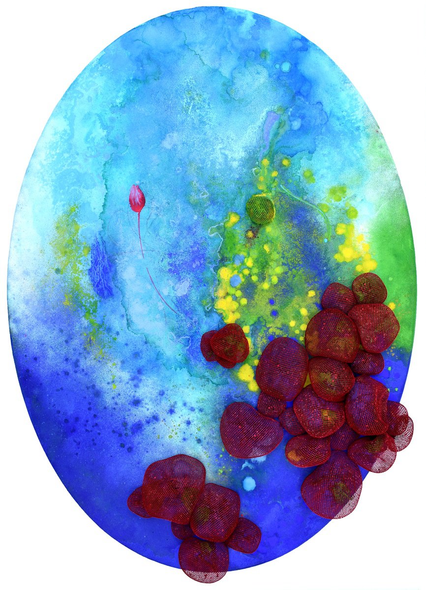 Ferite Sottomarine Germogliano By Milena Nicosia, 31 X 43, Artwork For Sale On Artfinder