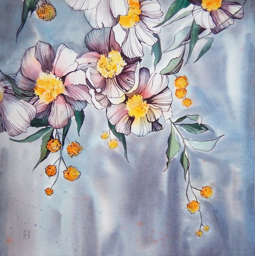 Floral composition by Alla Vlaskina