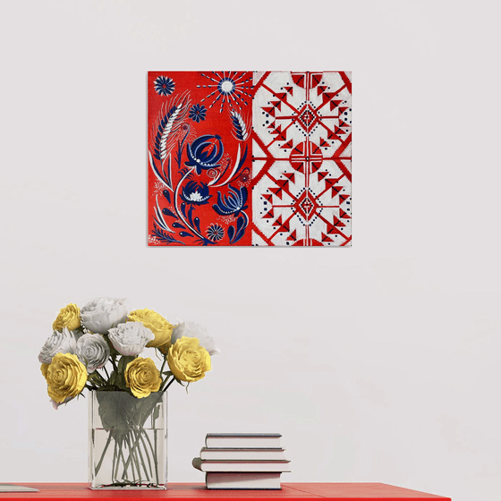 Embroidery & Bloom: Ukrainian Fusion