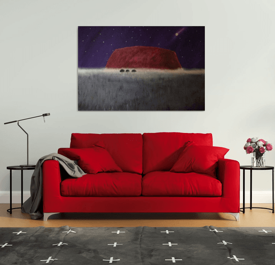 “Ayers Rock At Midnight” 150x100x2cm