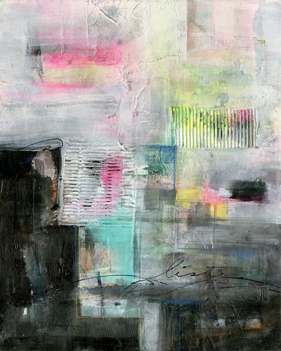 Listen - Abstract Mixed Media Painting by Kathy Morton Stanion