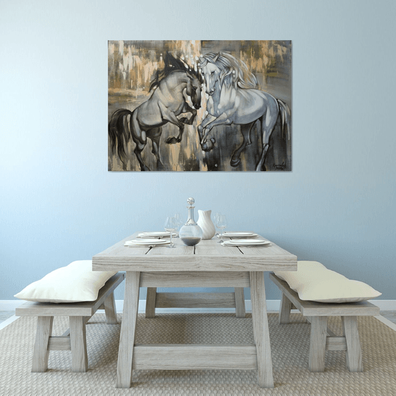 In the rays of the rising sun