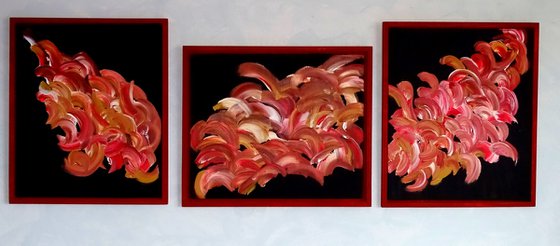 Abstract on canvas 134 (triptych)