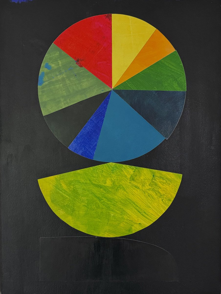 Geometric Abstract Painting By Domenica Brockman, 19 X 25, Vivid Dreaming, Original Artwork