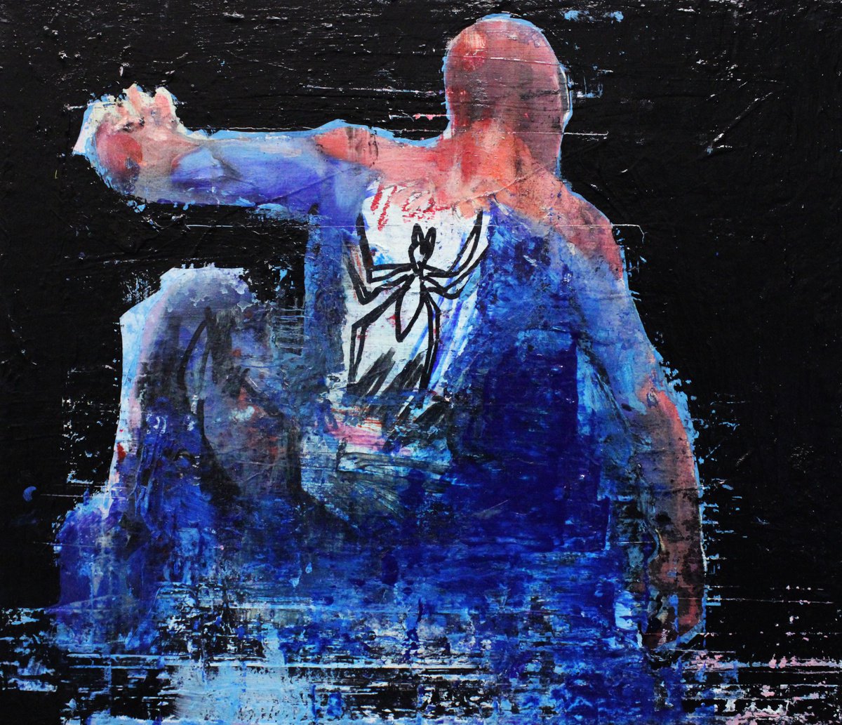 Expressive Animal Oil Painting By Milos Hronec, 16 X 14", Childhood Iv, Original Artwork