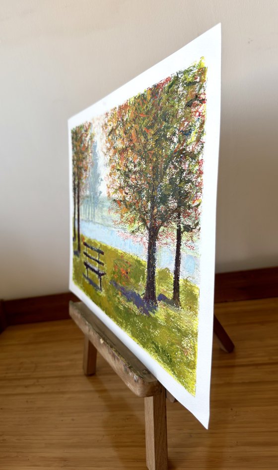 Park Bench in Autumn