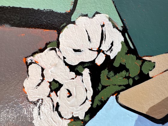 Woman after Date Small Original Painting