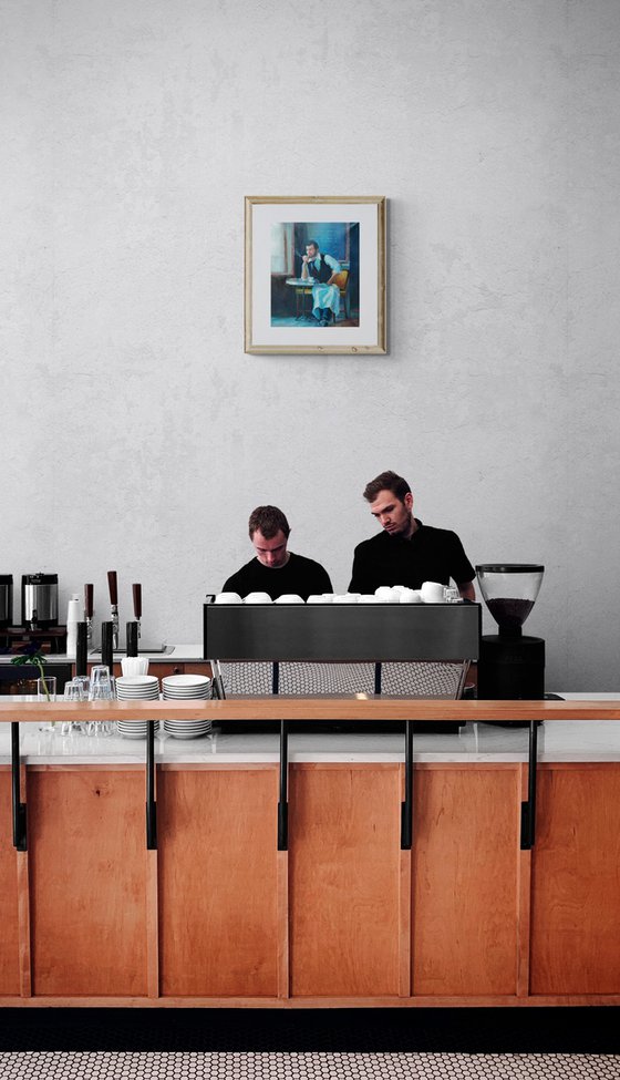 Waiter's Quiet Moment