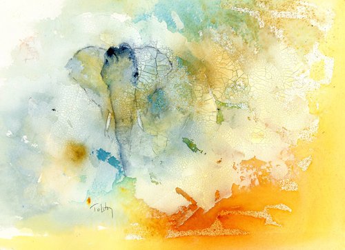 Elephant Emerging by Alex Tolstoy