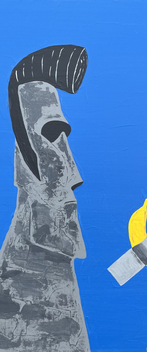 Banana Moai by Cadiou Frederic