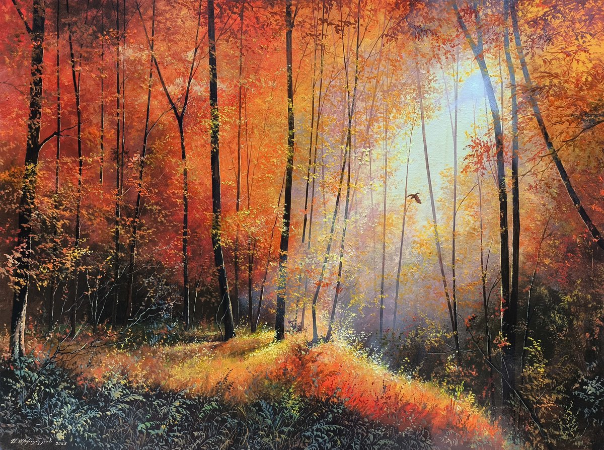 Photorealistic Oil Painting , Golden Silence By Sergei Miqaielyan, 31 X 24, Artwork For Sale On Artfinder