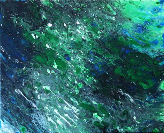 "Conception" - Original Abstract PMS Acrylic Painting, 20 x 16 inches
