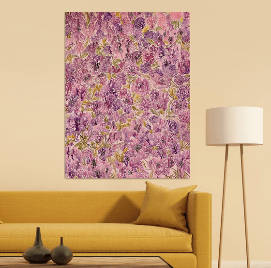 'Water Pink Flowers'