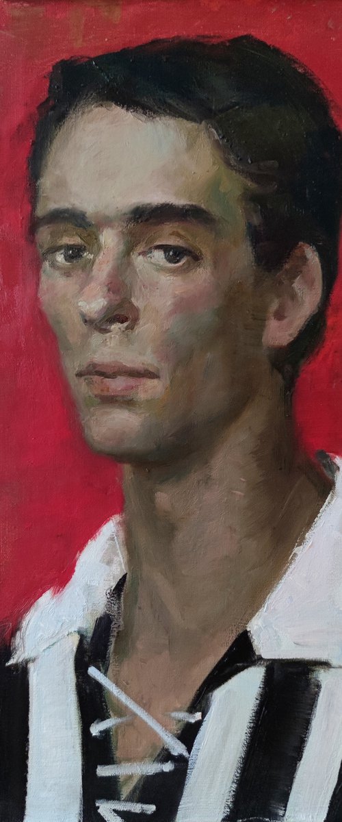 Portrait in red by Maria Egorova