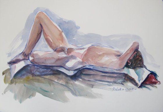 reclining male nude
