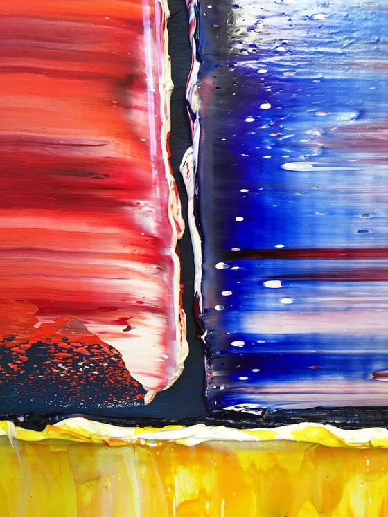 "Big Time" - FREE USA SHIPPING - Original PMS Oil Painting On Wooden Panel - 39 x 27 inches, Framed