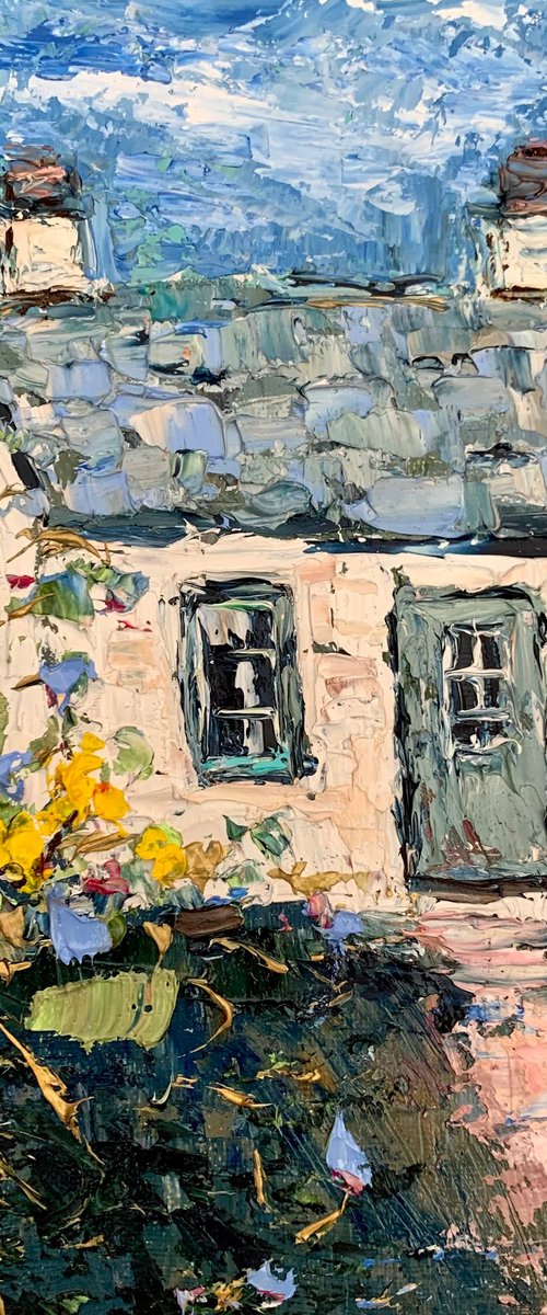 White Cottage in Scotland by Vilma Gataveckienė
