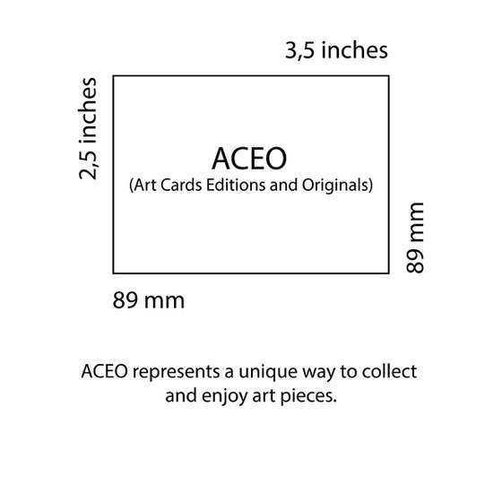 Solar Footprints - ACEO (Art Cards Editions and Originals)