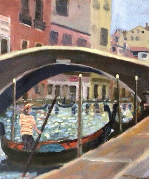 Canal Dandolo, Venice by Julian Lovegrove Art
