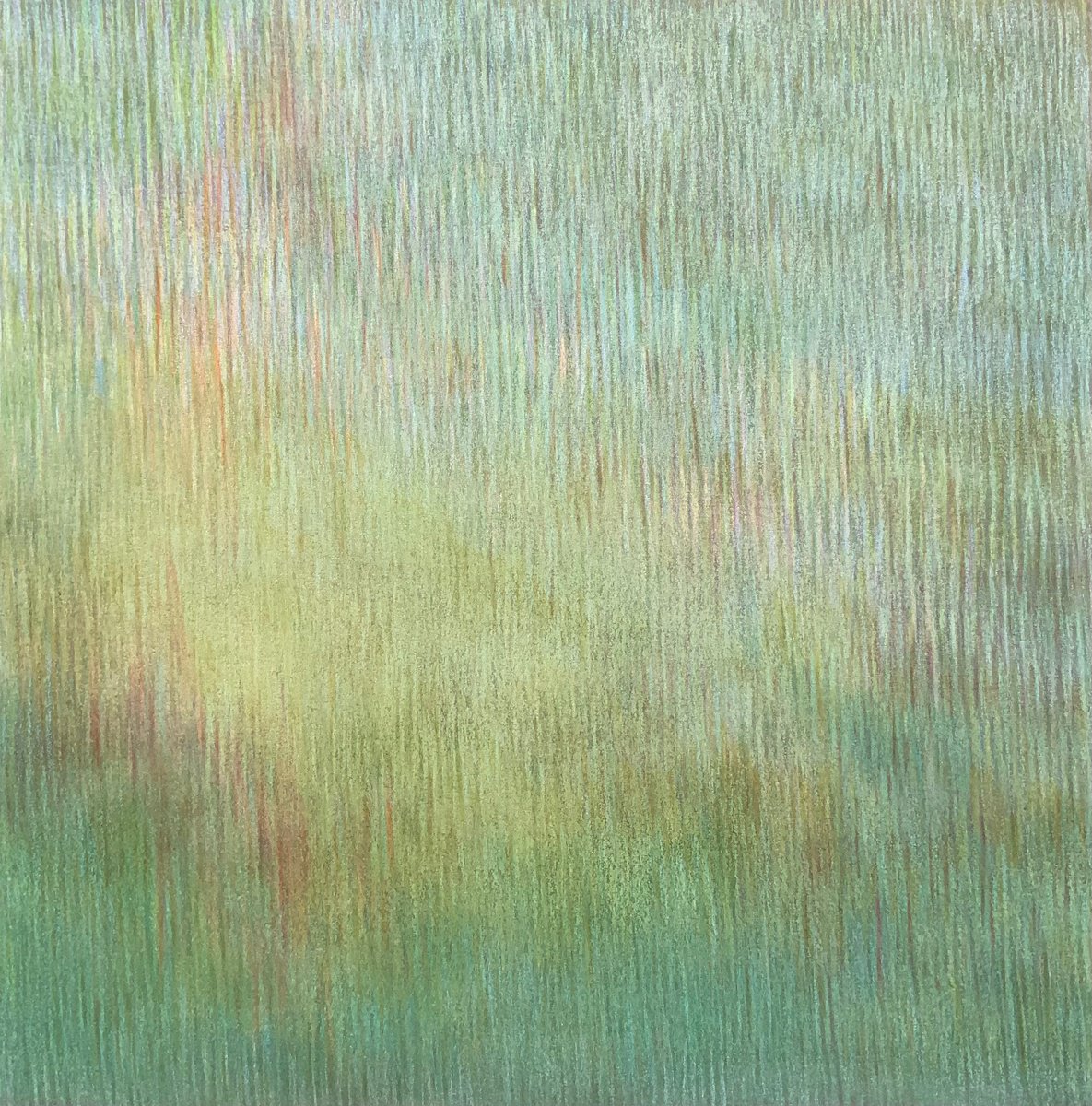 Abstract Landscape Painting By Malgorzata Krakowiak, 35 X 35", Sublimat N*109, Original Artwork