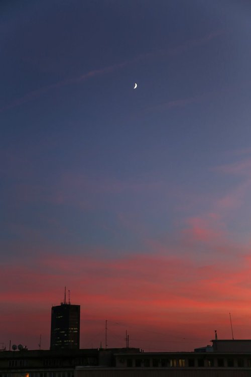 Belgrade sunset by Nikola Lav Ralevic