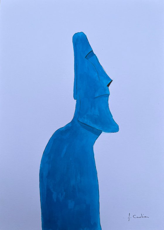 Blue Moai