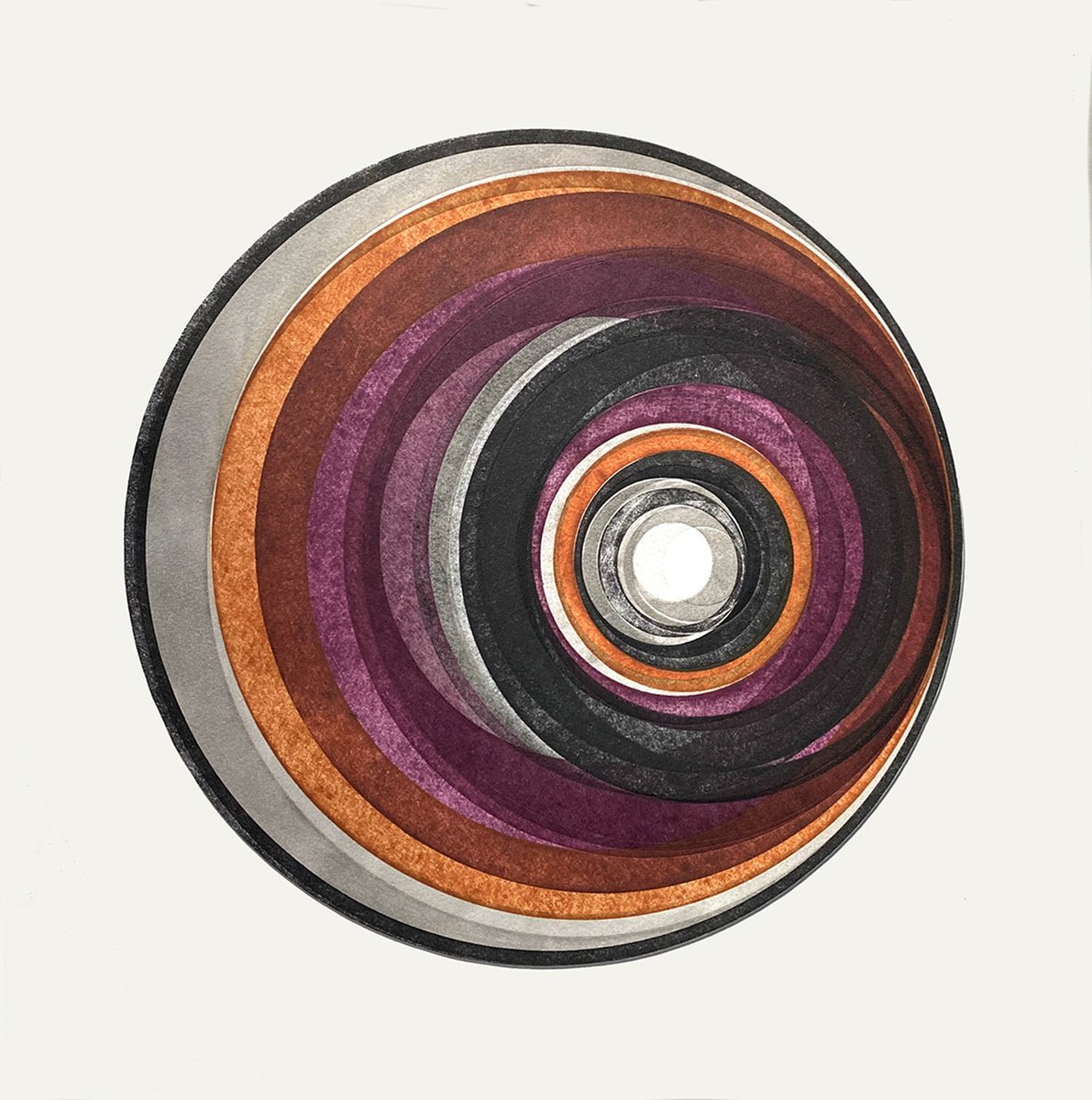 Geometric Abstract Limited Edition Print By Helen Boden, 15 X 15, Moving Journey, Original Artwork