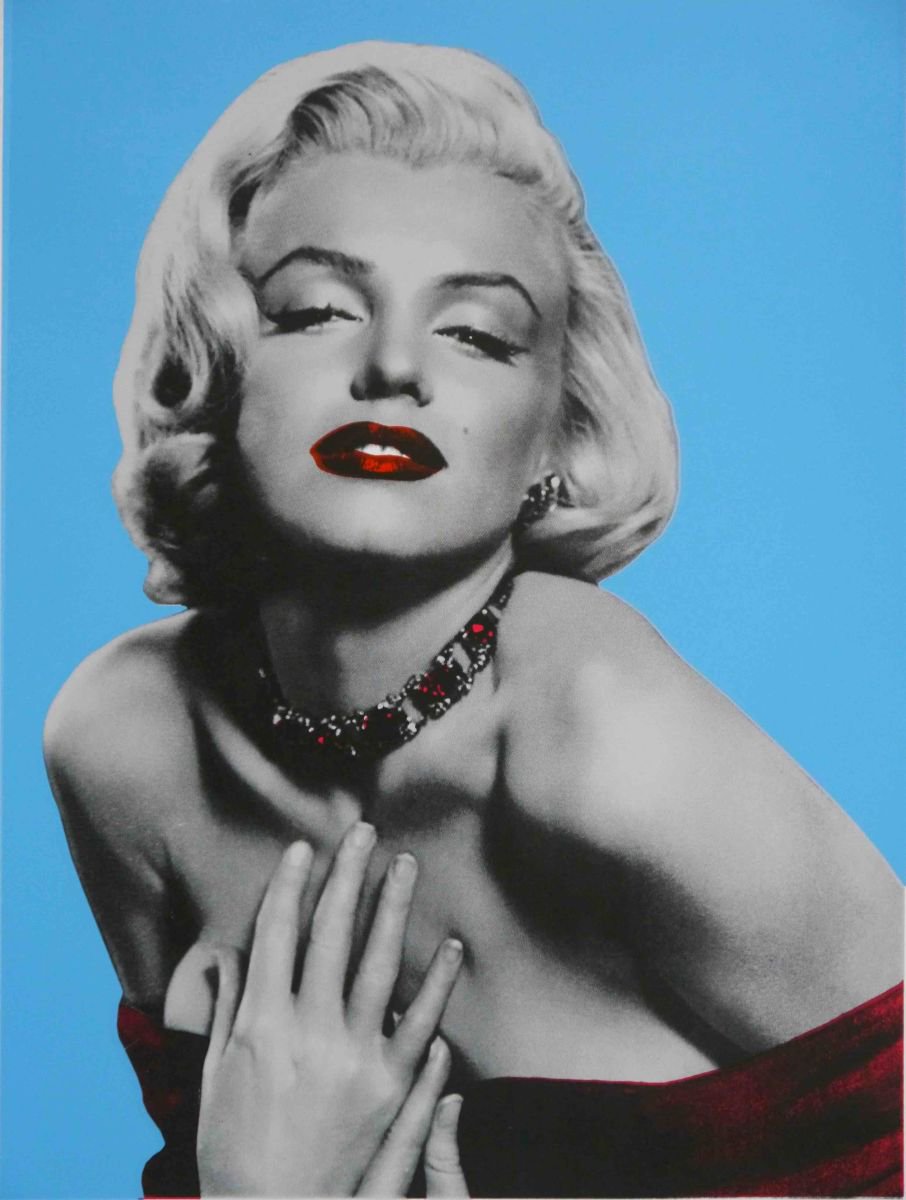 Urban And Pop Portrait Screenprint By David Studwell, 19 X 25, Just Marilyn, Original Artwork